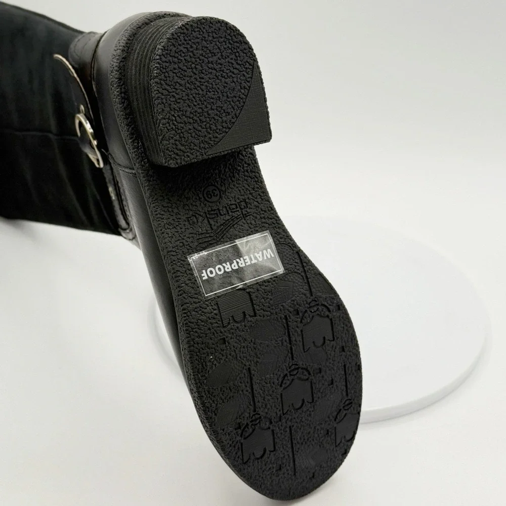 Dansko Dawn Tall‎ Boots Size 41 (US 10.5-11) Waterproof Milled Black NEW